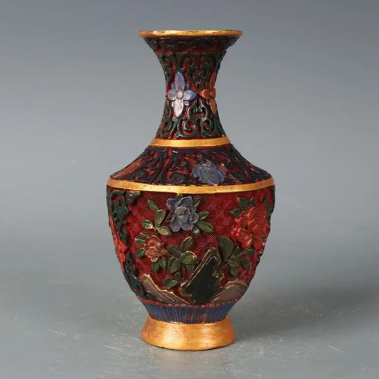 Chinese Antique Jingdezhen Flower & Bird Vase – Qing Qianlong Style