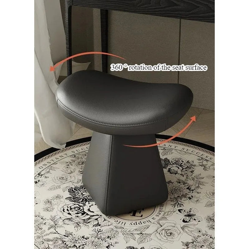 Light Luxury Upholstered Vanity Stool – Elegant Makeup Chair & Piano Bench