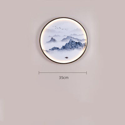 Fashionable Chinese Mural Porch Corridor Lamp