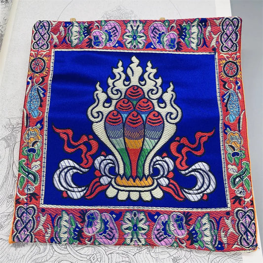 Tibetan-style Buddhist Hall Decoration Auspicious Vajra Ritual Implements Bell Vajra Cushions Buddha Statue Cushions Ornaments