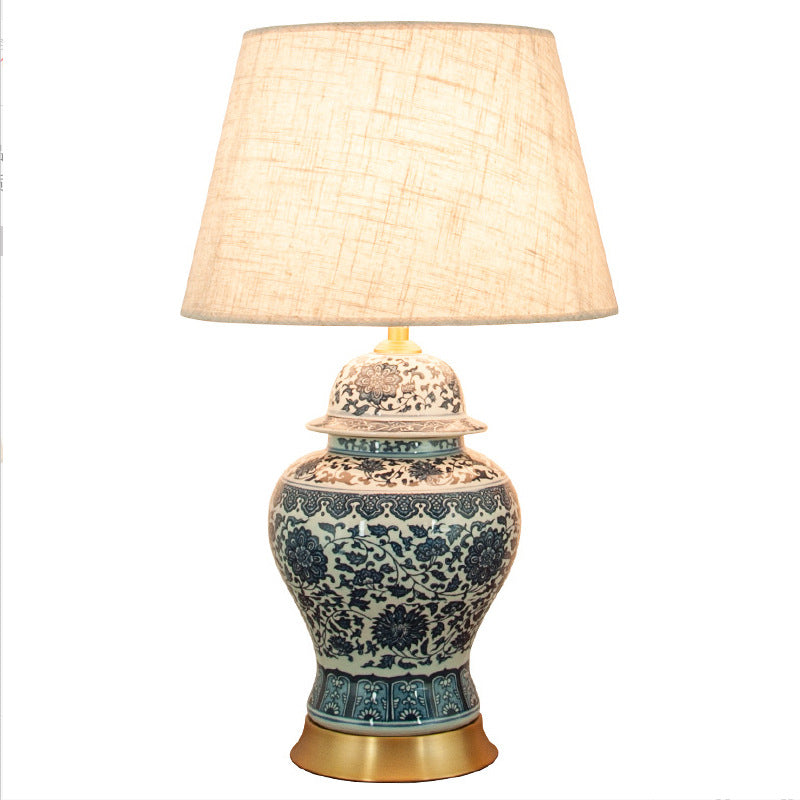 New Chinese Table Lamp Blue and White Porcelain