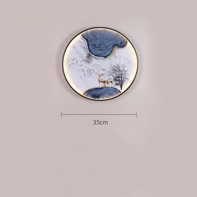 Fashionable Chinese Mural Porch Corridor Lamp