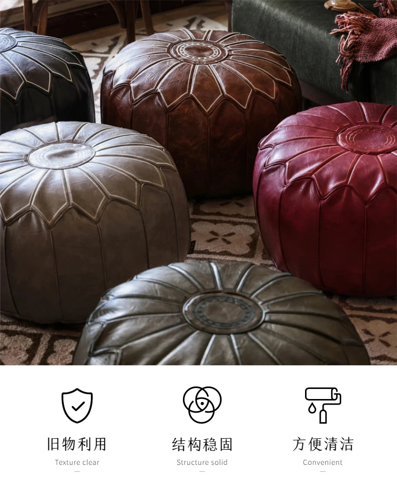 Large Round Tatami Futon Floor Cushion – Thick Meditation "Seat Pier" Pouf