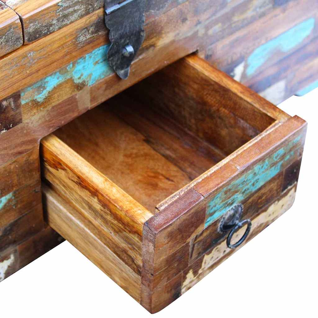 Handcrafted Reclaimed Wood Storage Coffee Table Chest