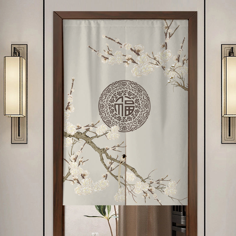 Chinese Cloth Door Screen
