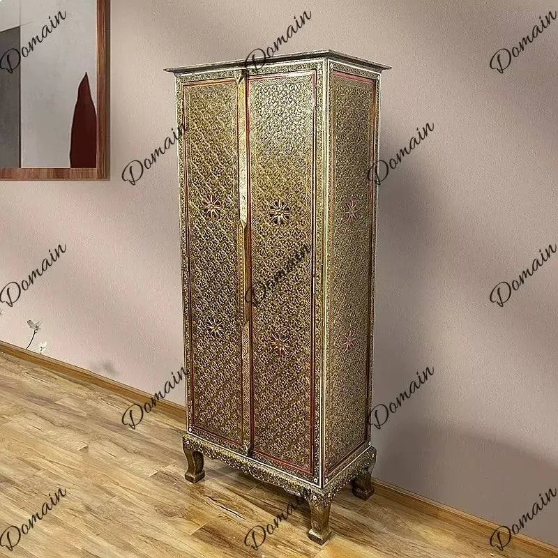 Thai Solid Wood Entryway Cabinet Vintage Zen Storage Console Table Southeast Asian Style Furniture