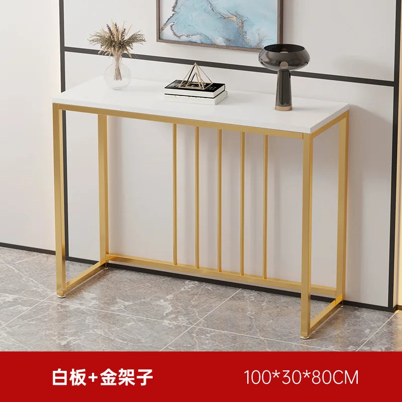 Firm Light luxury entrance table Entry entrance table against the wall side table entrance frame entry door sturdy and durable