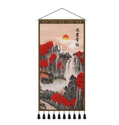 Chinese Style Water Shengcai Large Tapestry