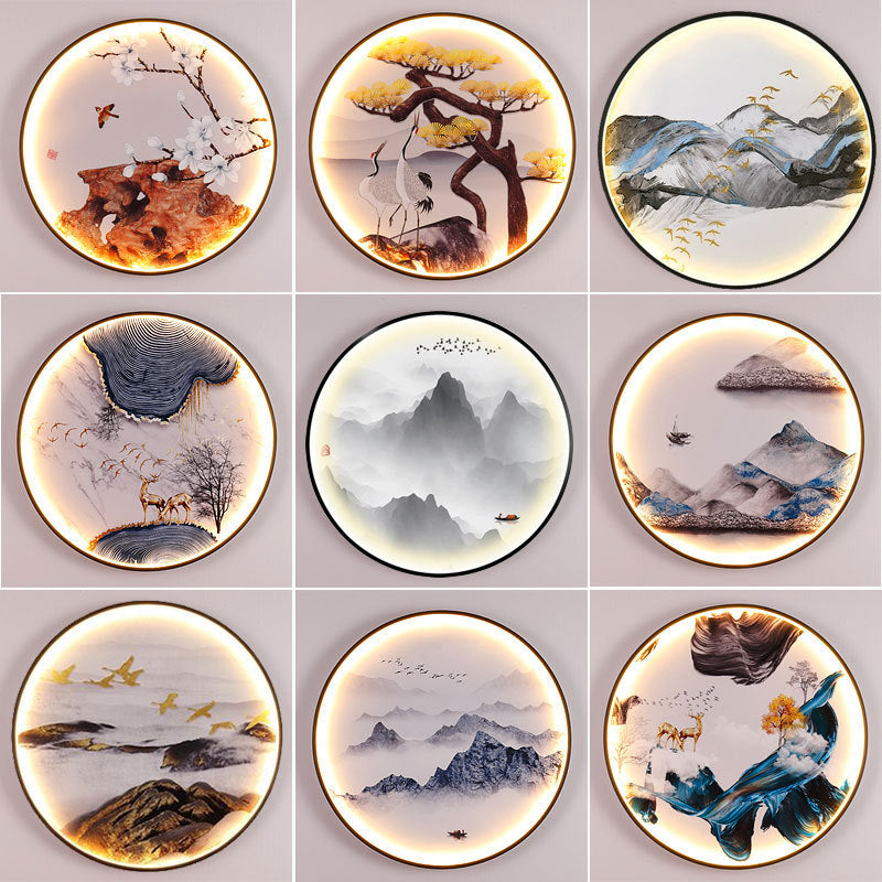 Fashionable Chinese Mural Porch Corridor Lamp