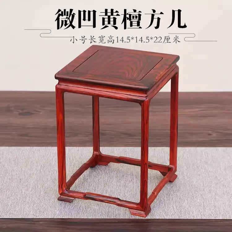 Ming & Qing Classical Solid Wood Flower Stand – Ming-Style Mortise & Tenon Pedestal Table