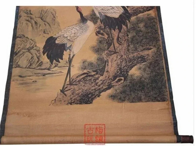 Chinese Poster Scroll - The fair figure Calligraphy and painting
