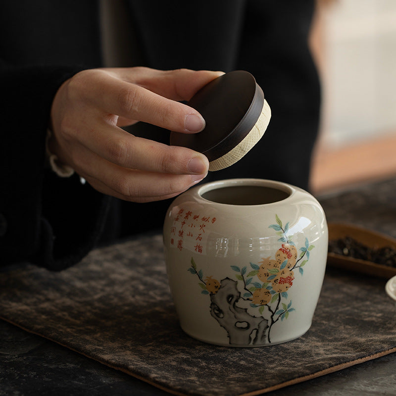 Porcelain Tea Storage Jar