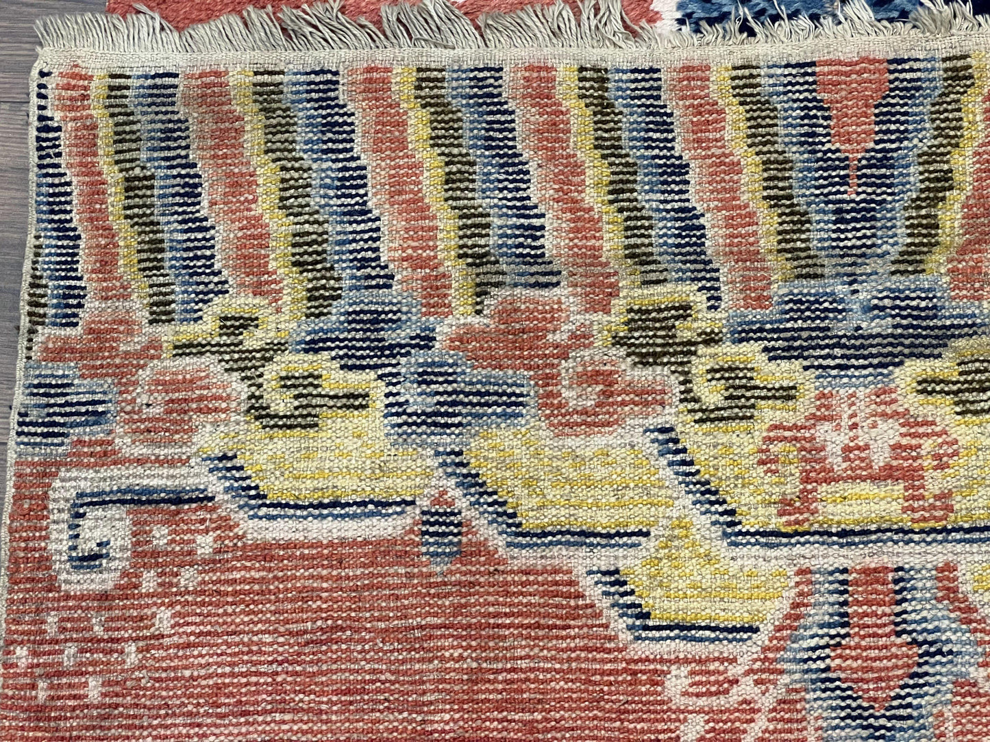 Alfombra de pilar china Ningxia rara de 3x8, finales de la dinastía Qing, dragón de 5 garras, borde de arcoíris de nubes, alfombra antigua coleccionable, lana anudada a mano