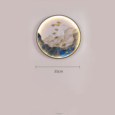 Fashionable Chinese Mural Porch Corridor Lamp