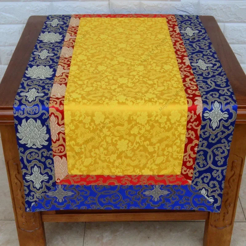 Tibetan Buddhism TableCloth High Quality Silk Satin Classical Home Religion Decorative Cover Buddhist Temple