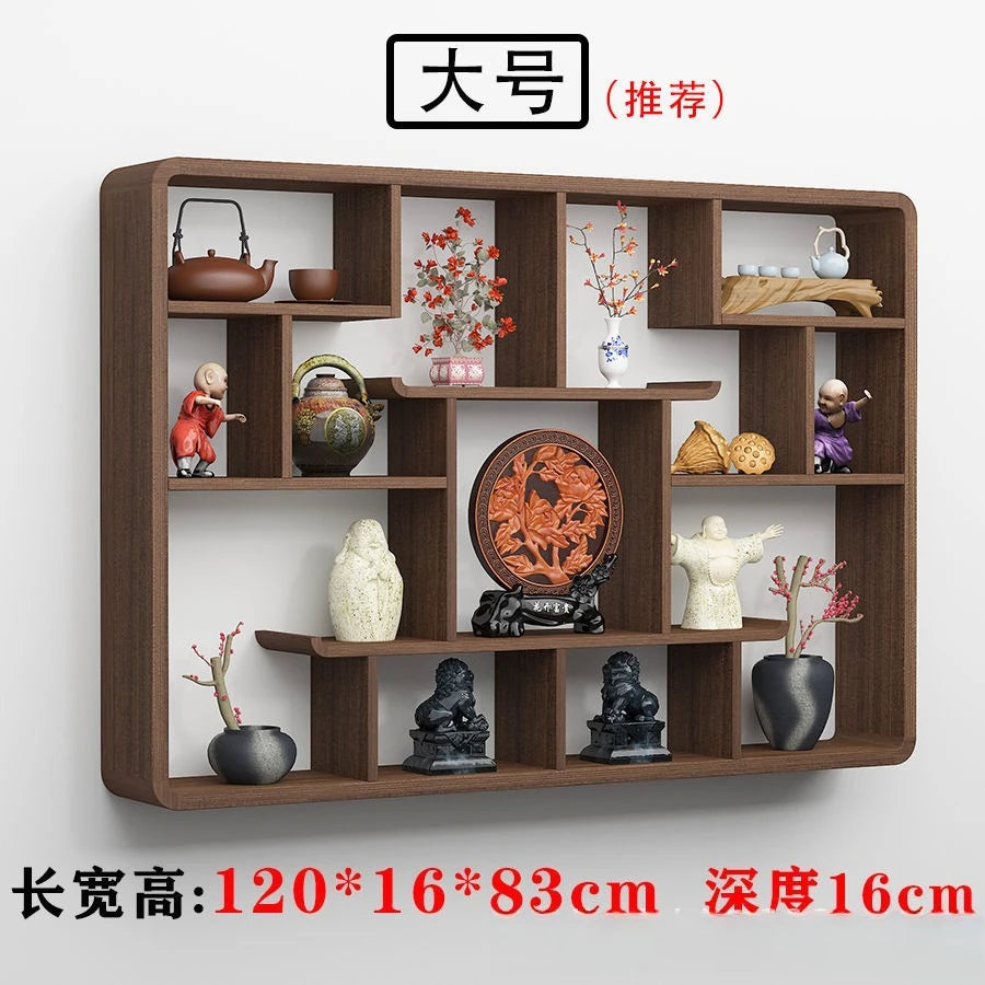 Solid Wood Duobao Bogu Display Shelf | Modern Chinese Curio Etagere