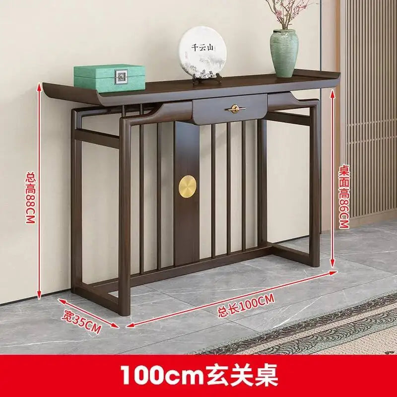 Rustic Chinese Console Table – Traditional Antique-Style Accent Table