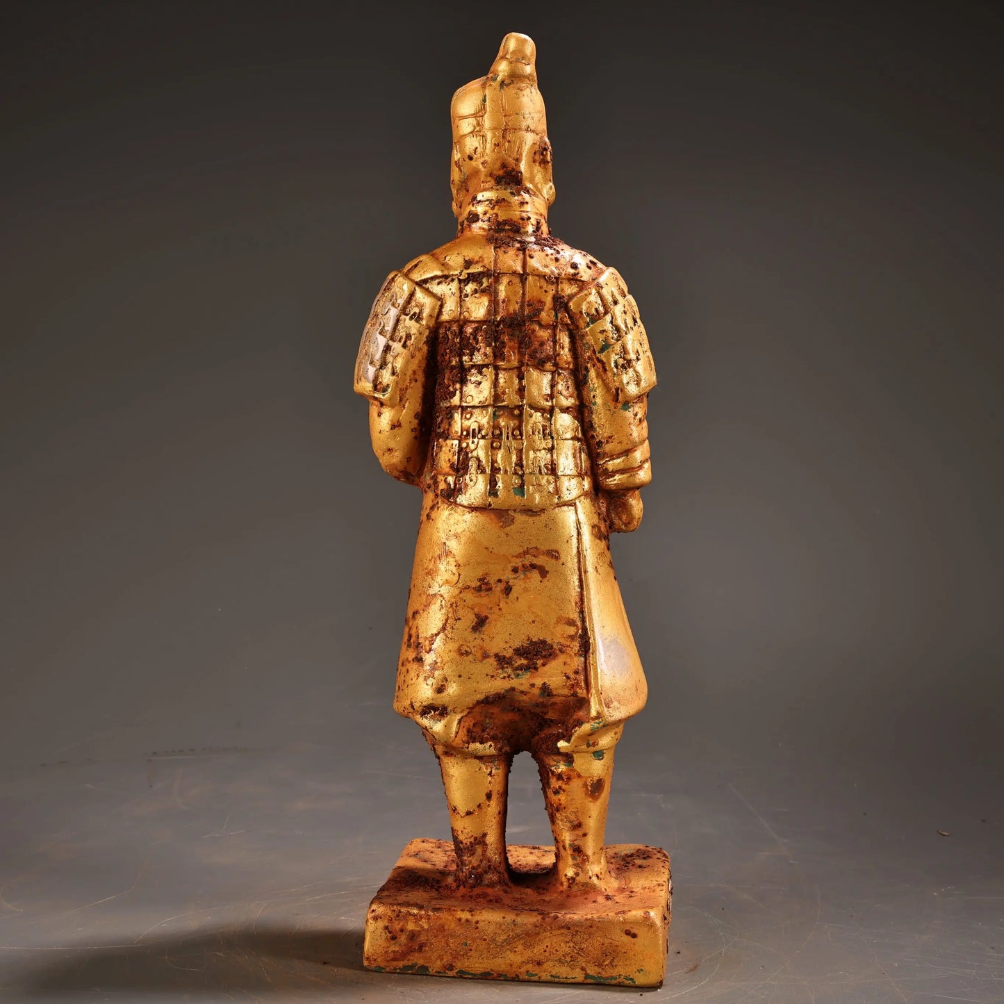 Nepalese Temple White Jade Gilded Guardian General Statue