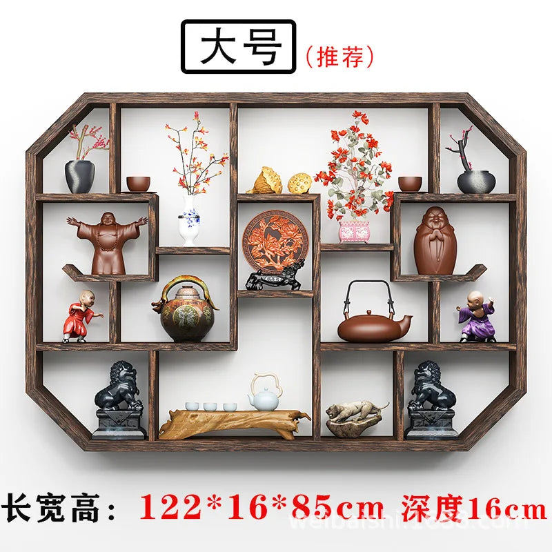 Solid Wood Duobao Bogu Display Shelf | Modern Chinese Curio Etagere