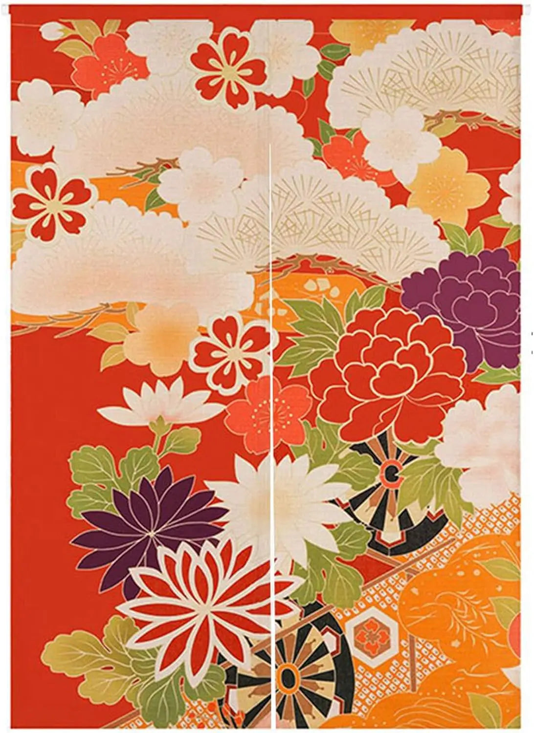 Japanese Noren Door Curtain – Traditional Oriental Auspicious Decor