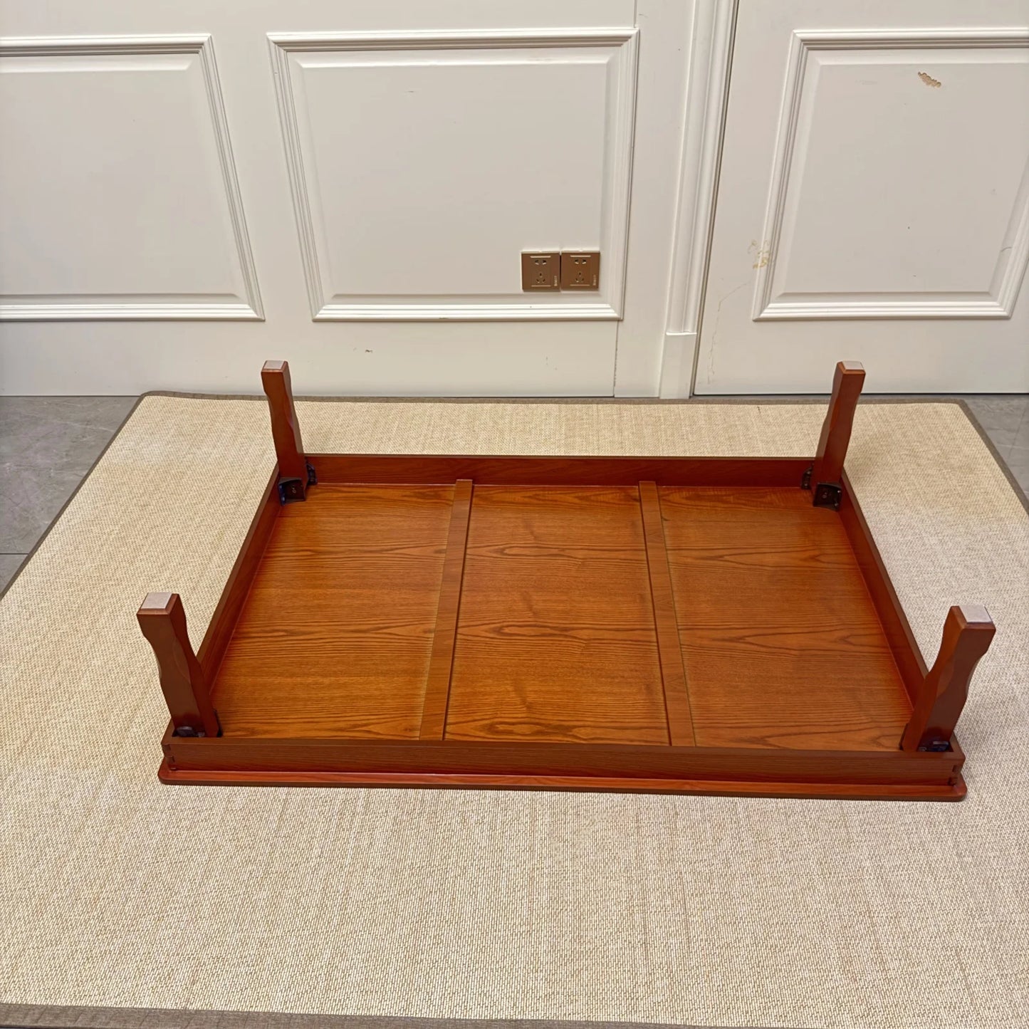 Korean Floor Table Folding Legs 120x80cm | Folding Dining Table | Asian Style Desk Ideal for Living Rooms, Dorms, and Multi-use