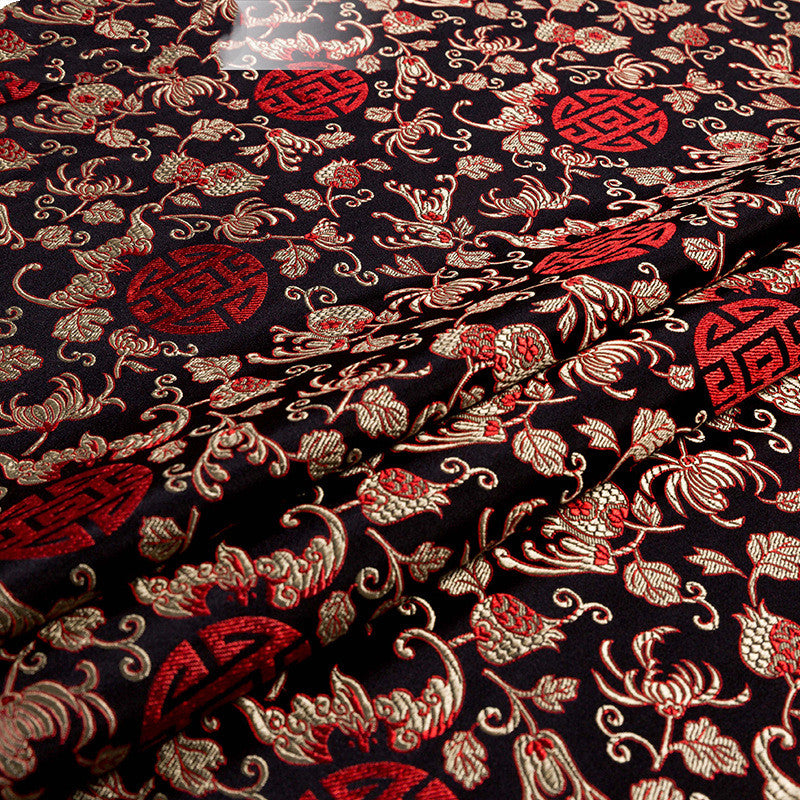Beautiful Imitation Silk Pomegranate Fabric