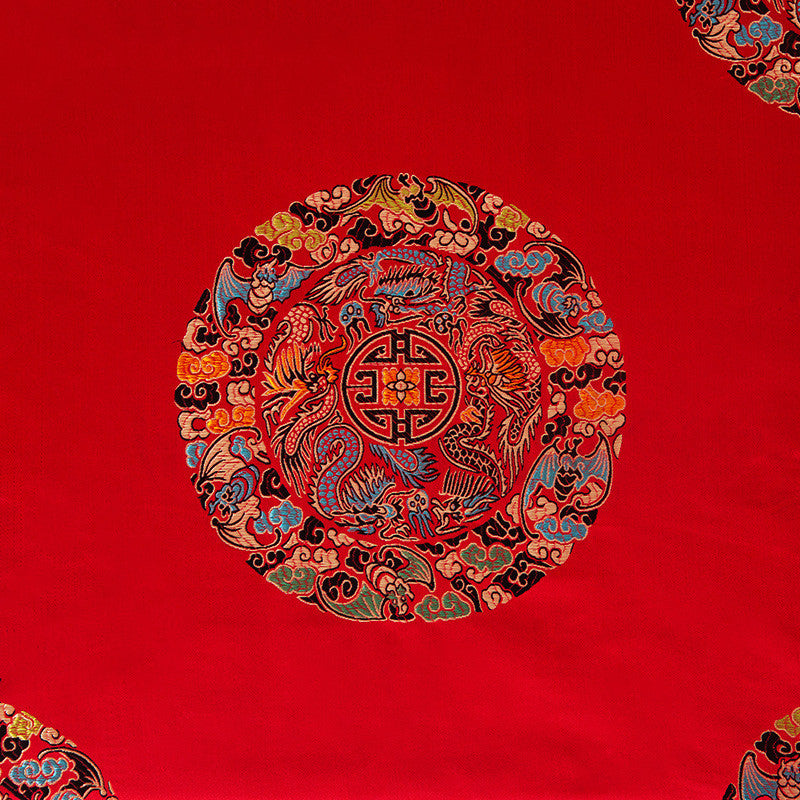 Chinese Jacquard Simulation Silk Fabric