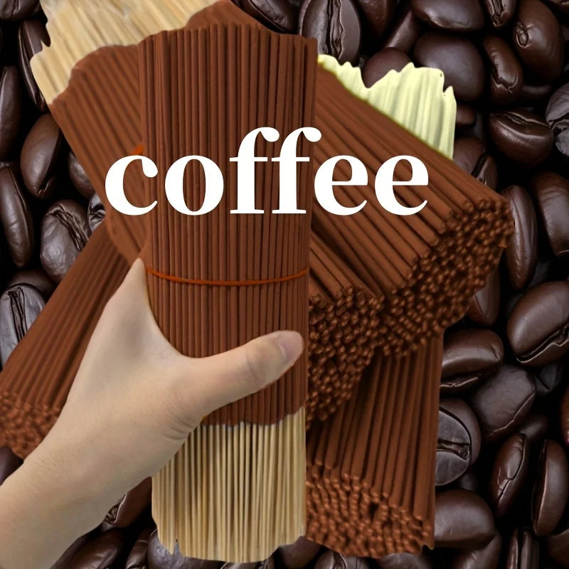 20/55/90/130Pcs Natural Coffee Aroma Sticks - High-Quality Wooden Aroma Sticks for Home Air Purification, Relaxation, Yoga, Office and Tea Room - Perfect for Halloween, Christmas, Easter, Etc., Coffee Bar Accessories