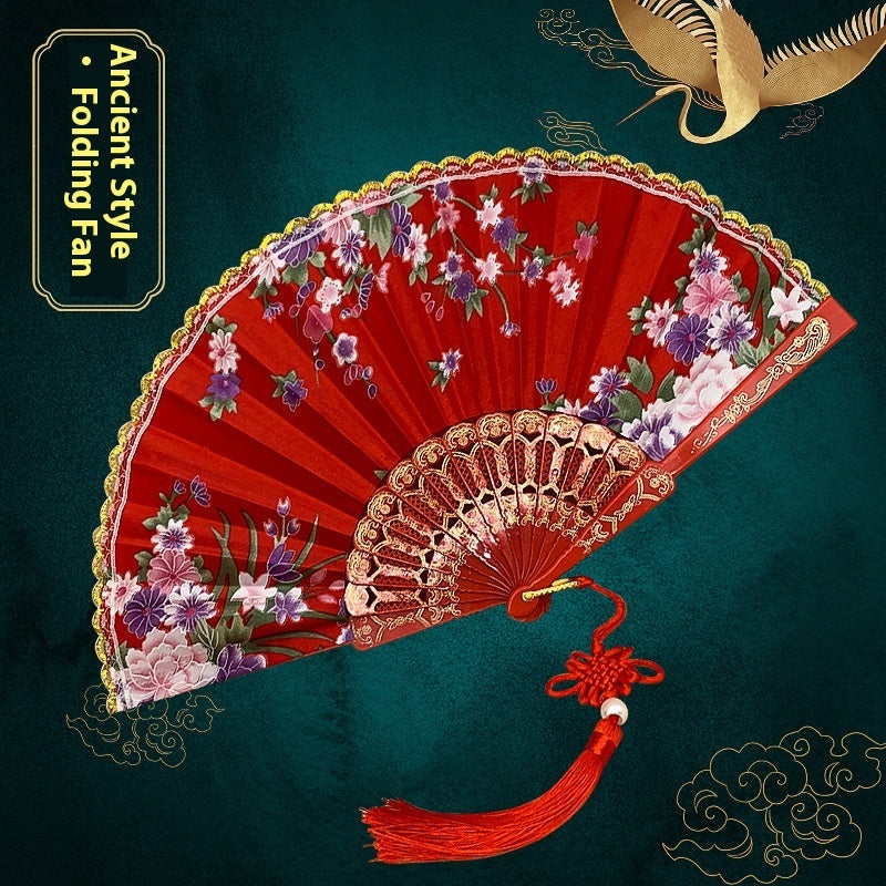 Silk Cloth Phnom Penh Chinese Traditional Dance Fan