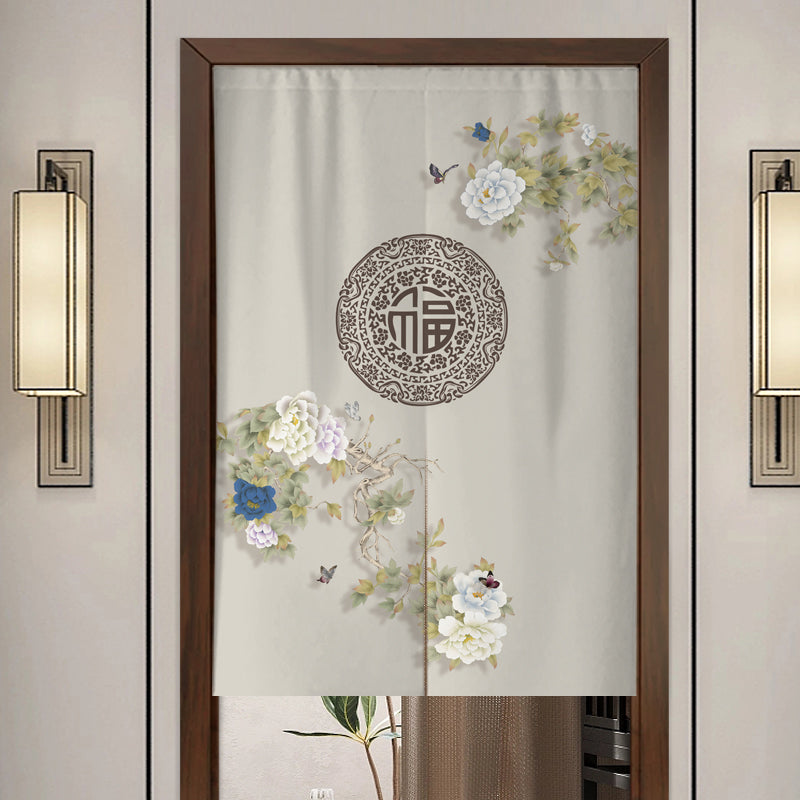 Chinese Cloth Door Screen