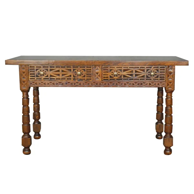 Q181 Southeast Asian Style Solid Wood Entryway Table Ancient and Modern Natural Wood Furniture Vintage Entryway Table