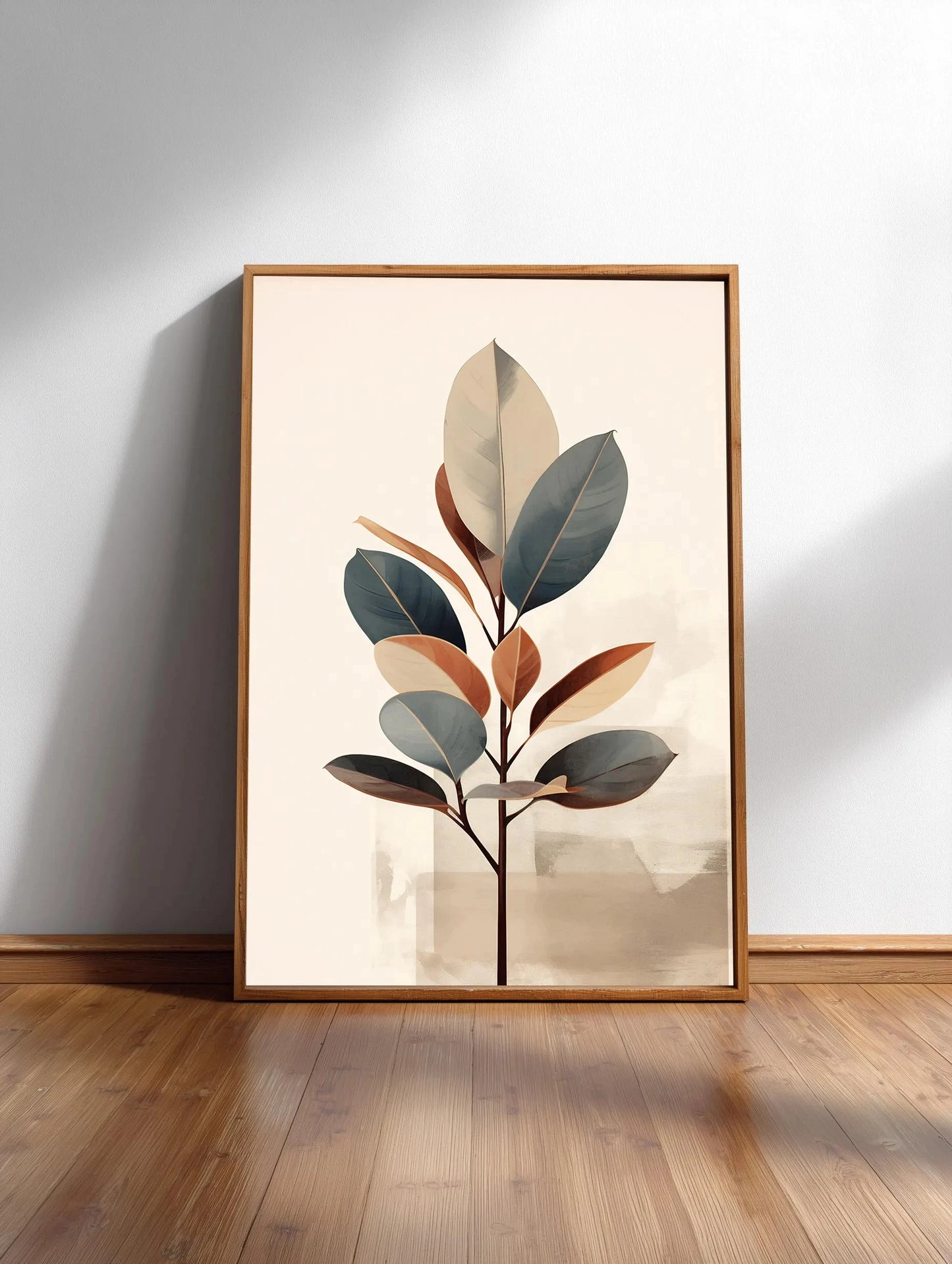Minimalist Japanese Bamboo Forest & Crane Zen Wall Art Print