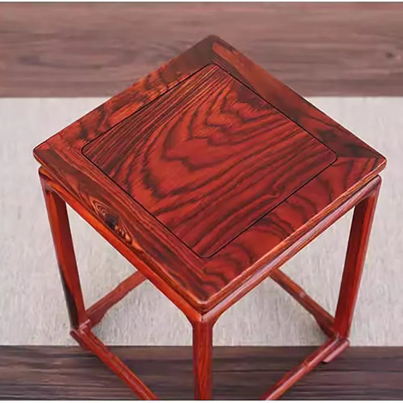 Ming & Qing Classical Solid Wood Flower Stand – Ming-Style Mortise & Tenon Pedestal Table