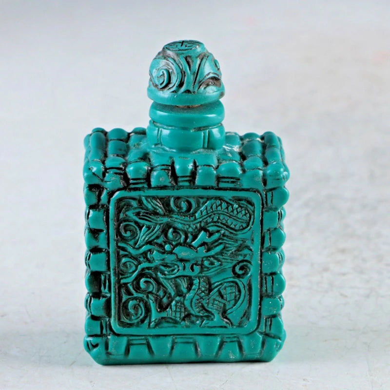 Chinese Resin Hand Carved Dragon Snuff Bottle