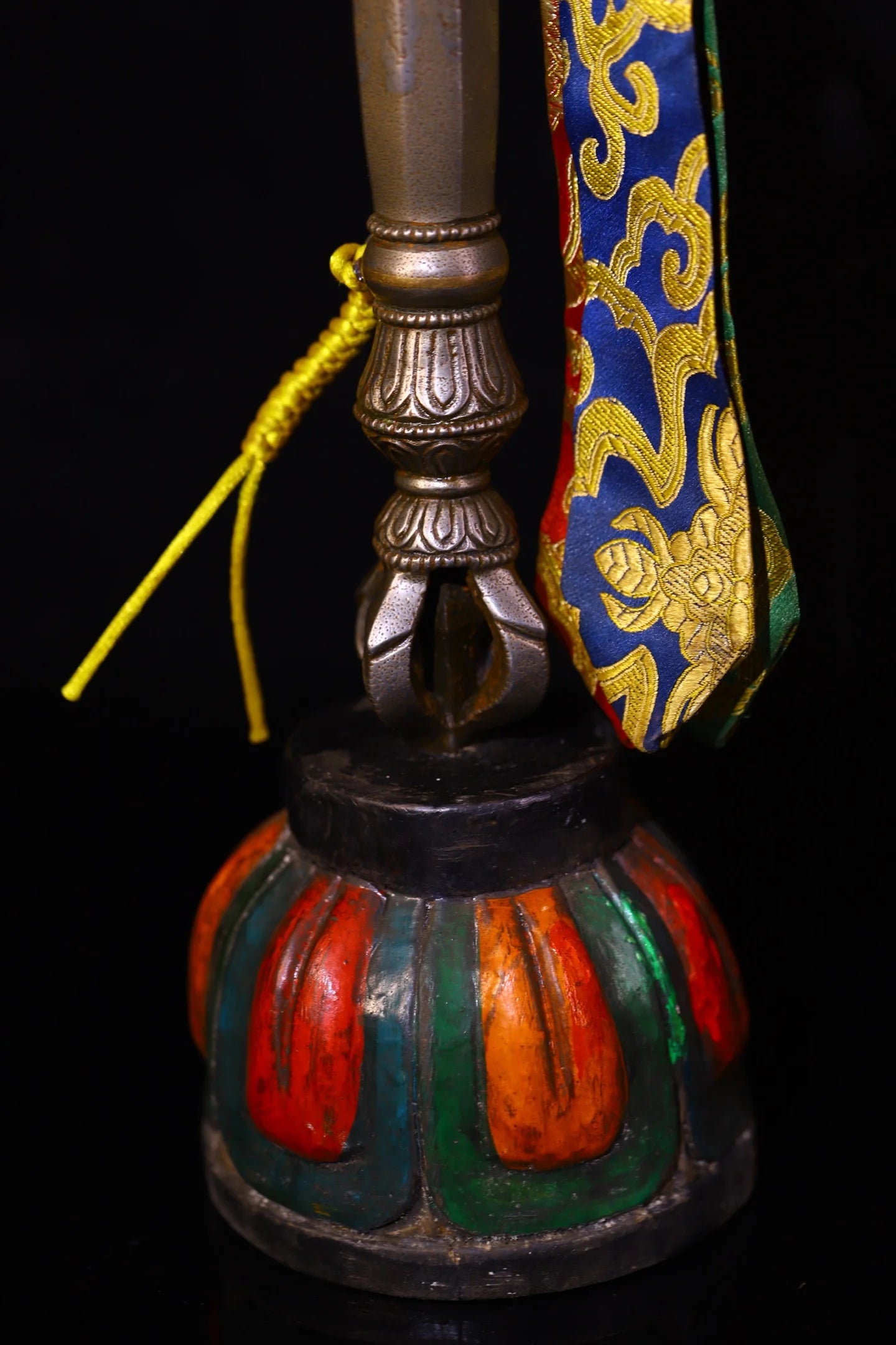 16" Cinnabar Vajra Phurpa with Bodhi Root Base – Temple Dorje Mace