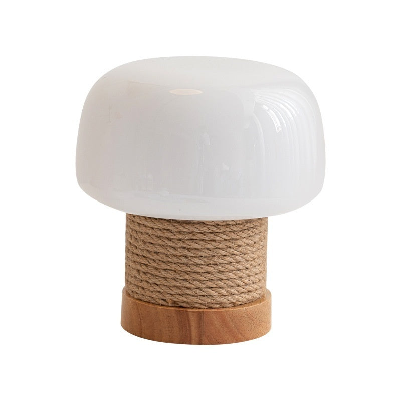Japanese Cream Mushroom Table Lamp