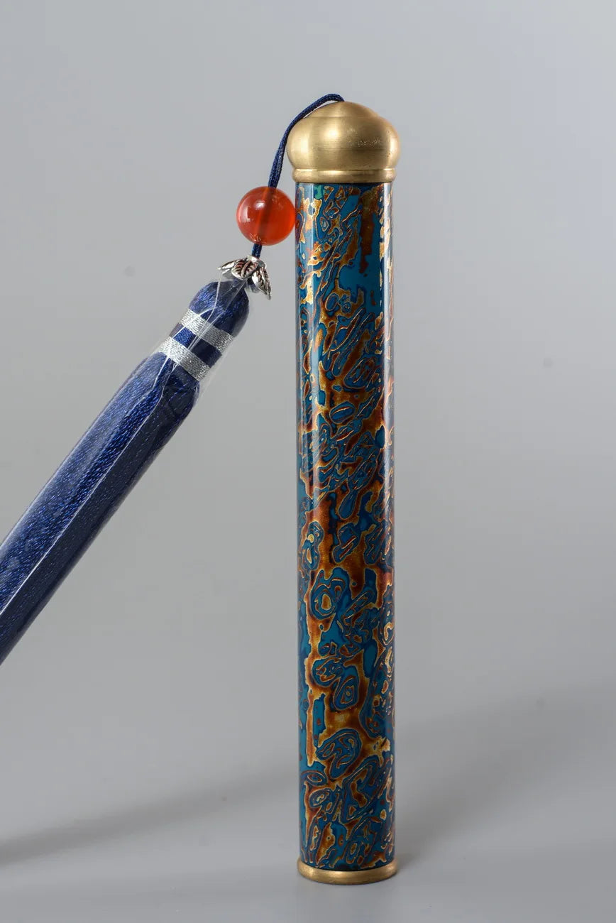Incense Tube Lacquerware Tea Ceremony Scholar Zen Tool Fujian Province Handmade Speciality Incense Burner Cultural Artcraft