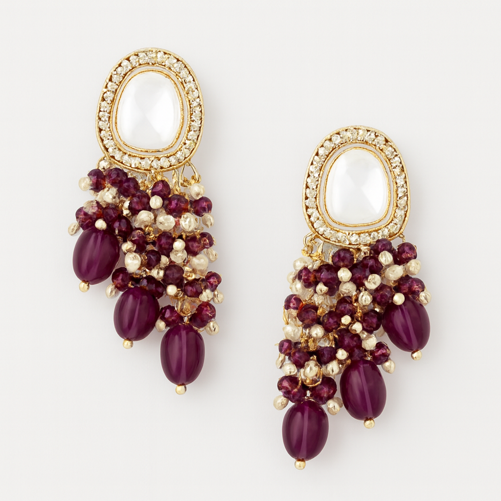 Crystal Stud Earrings for Women – Lightweight D04