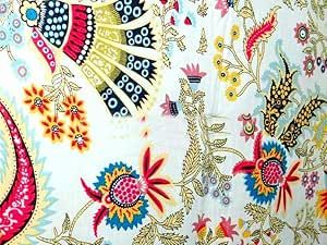 Indian Hand-Block Printed Jaipuri Flower Print Floral Ethnic Sanganer