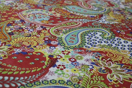 Indian Hand-Block Printed Jaipuri Flower Print Floral Ethnic Sanganer