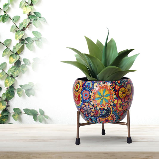 Beautiful and Colorful Planter on Stand for Living Room & Office
