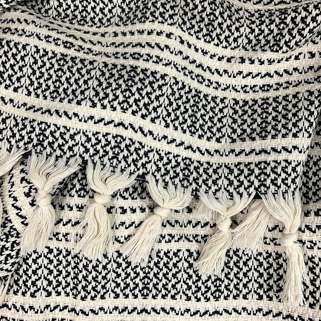 High-Quality Woven Stripe Turkish Throw