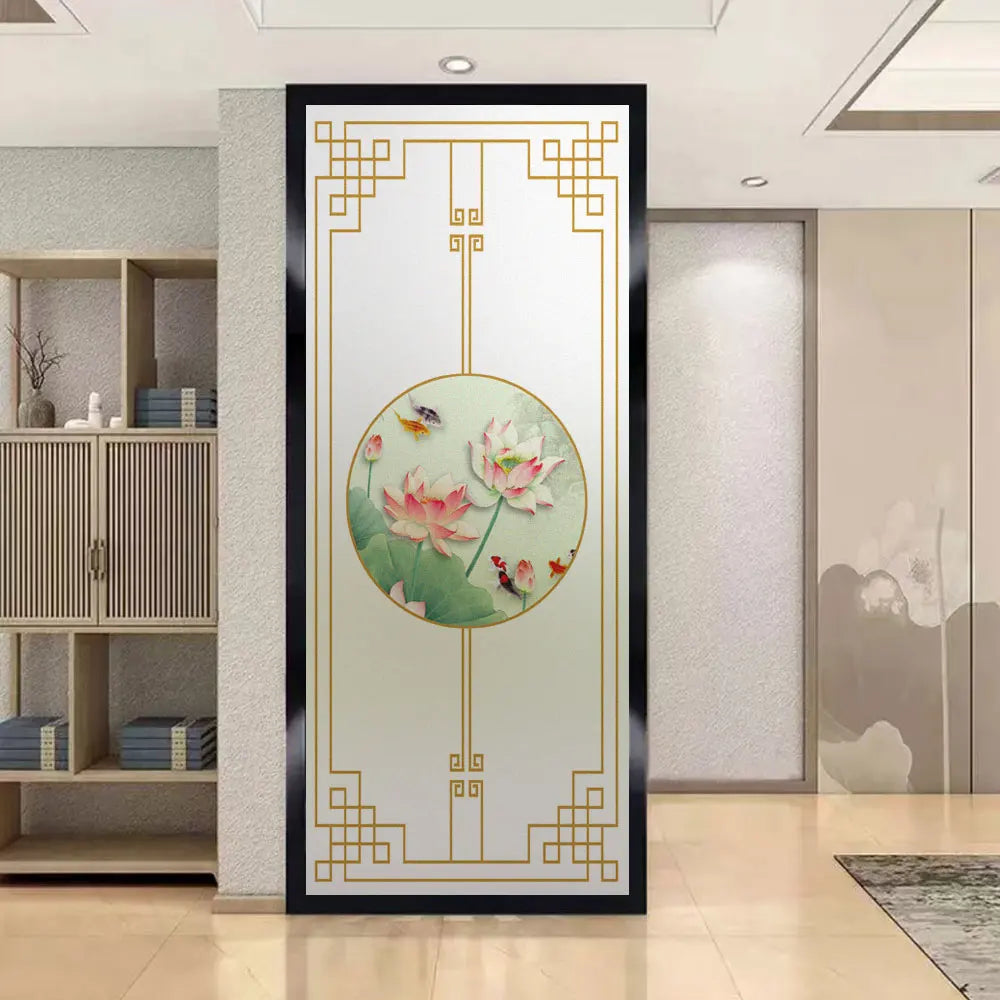 Not Transparent Privacy Window Film UV Blocking Heat Control Glass Sticker Static Cling Frosted Antique Glass Window Decoration