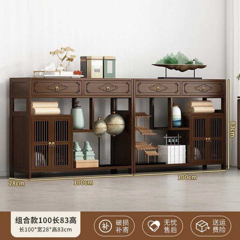 YFY New Chinese Bogu Rack Tea Room High-end Decoration Tea Display Cabinet Office Shelf Living Room Partition Ornament