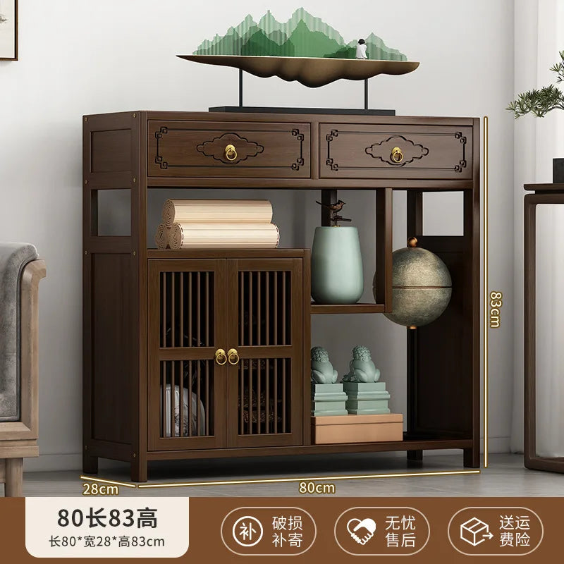 YFY New Chinese Bogu Rack Tea Room High-end Decoration Tea Display Cabinet Office Shelf Living Room Partition Ornament
